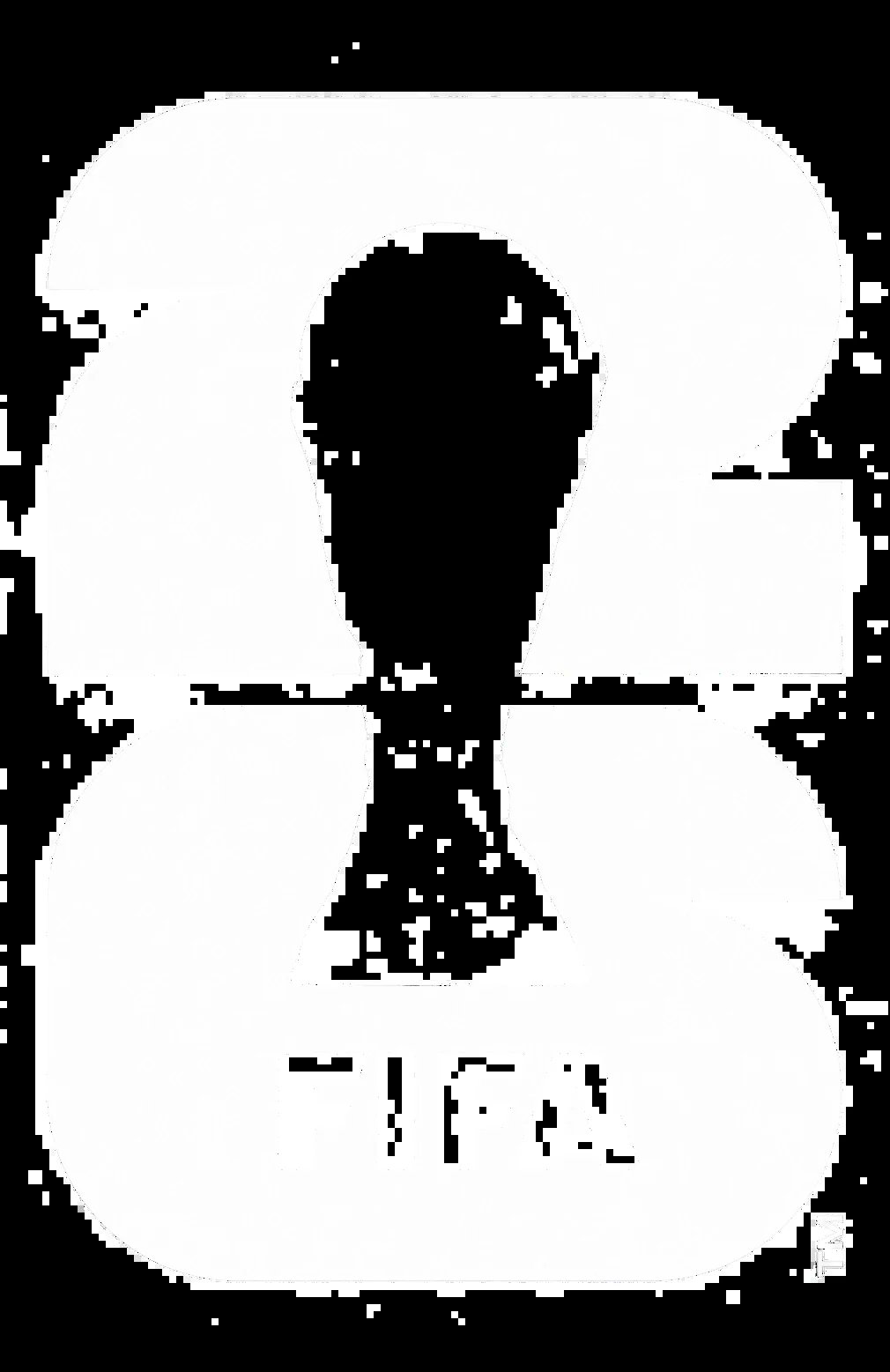 FIFA logo with silhouette of a person's head and FIFA text on a rounded square background